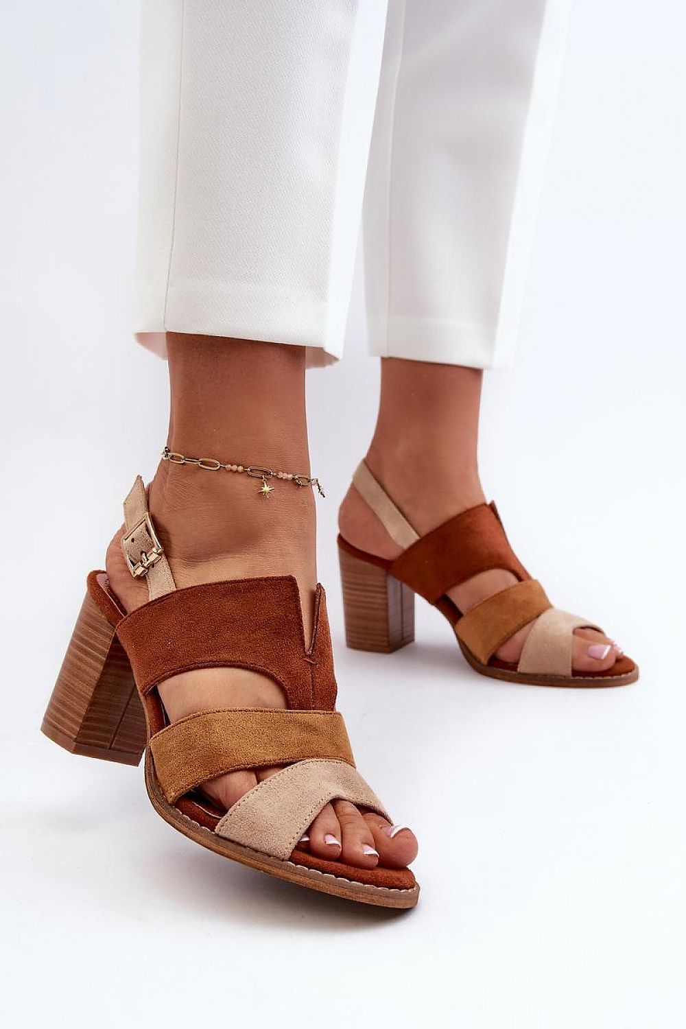 sandalen op hak model 196629 Step in style