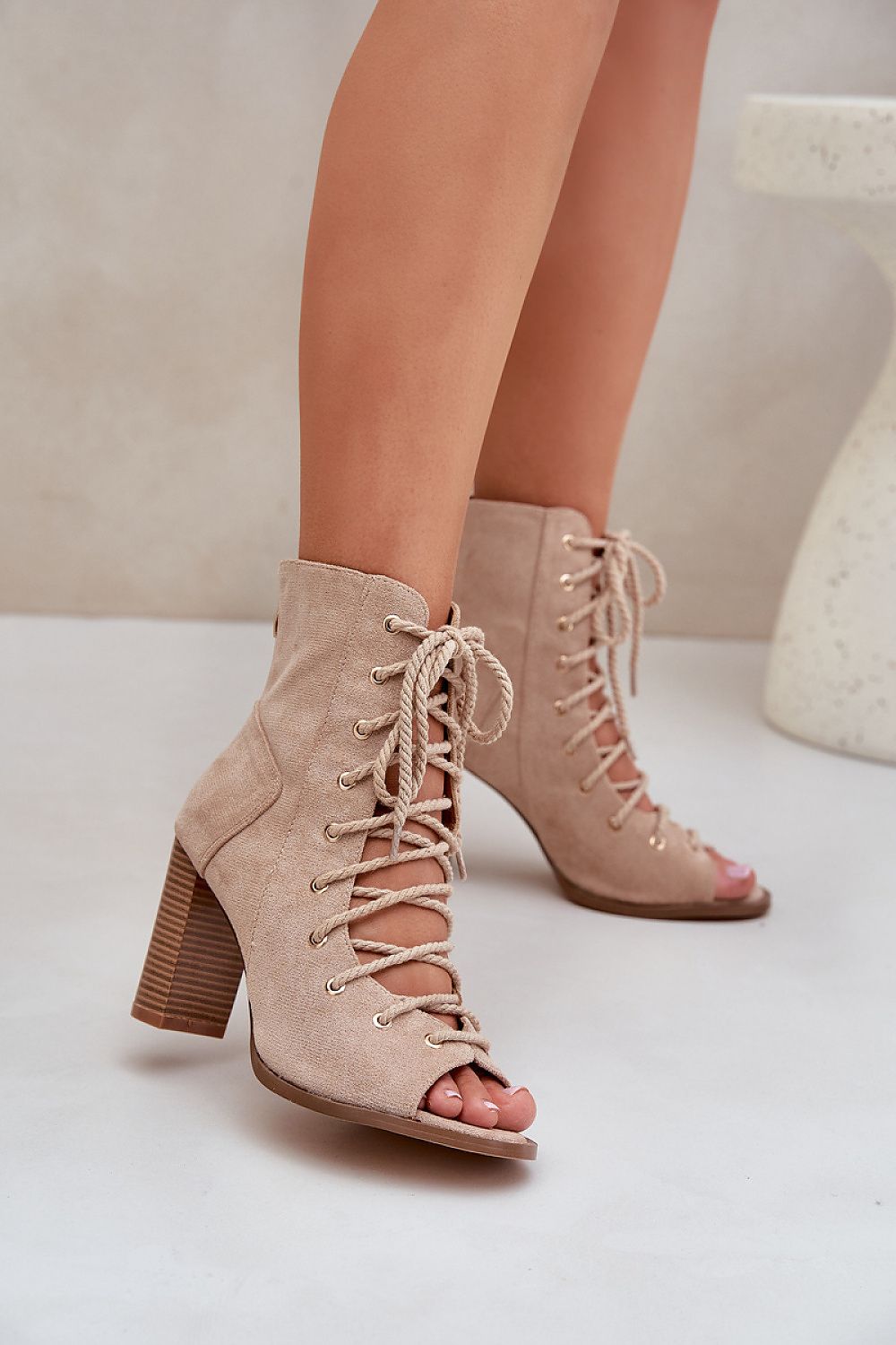 sandalen op hak model 209930 Step in style