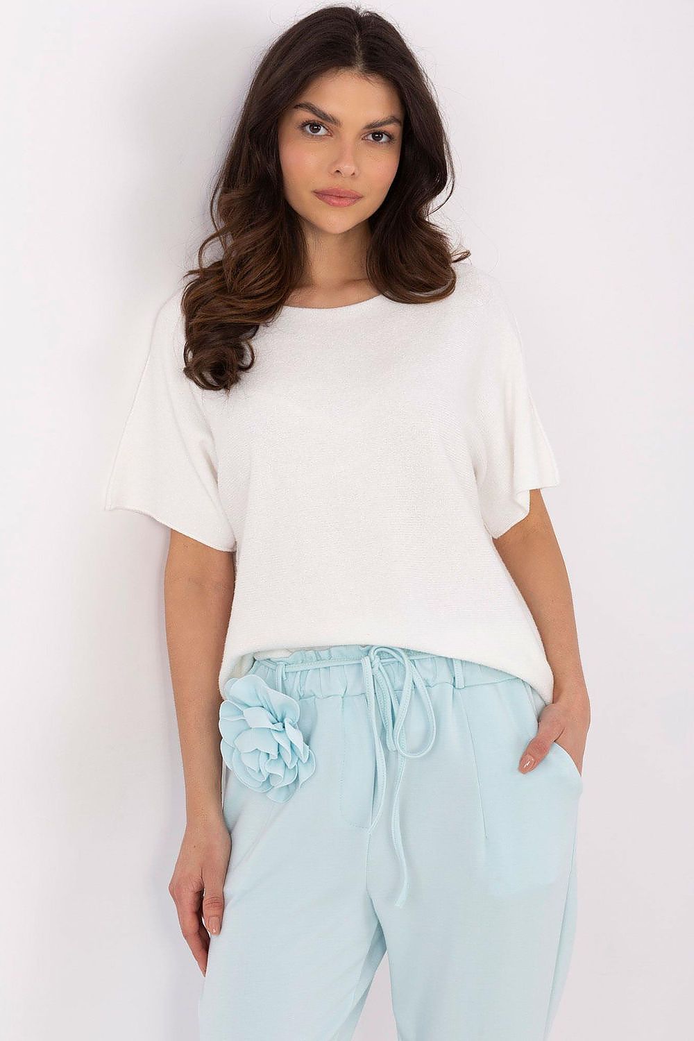 Trui met korte mouwen model 209984 Italy Moda