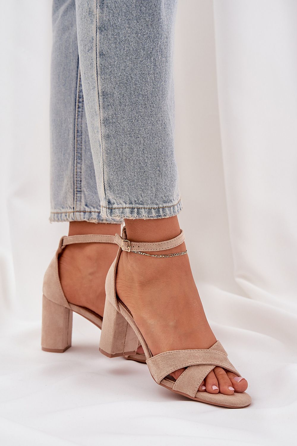 sandalen op hak model 210151 Step in style