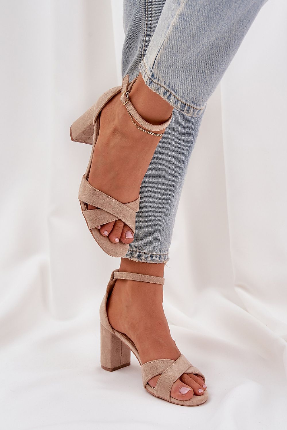 sandalen op hak model 210151 Step in style