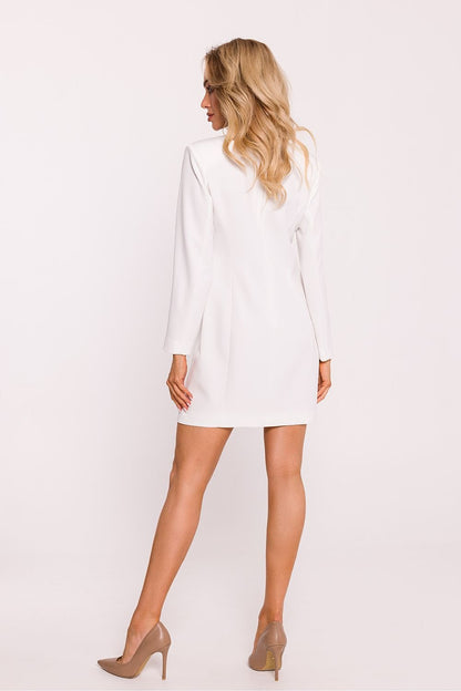 Varsovia Elegance Jurk – chique jurk-jasje met gouden knopen en lange mouwen.