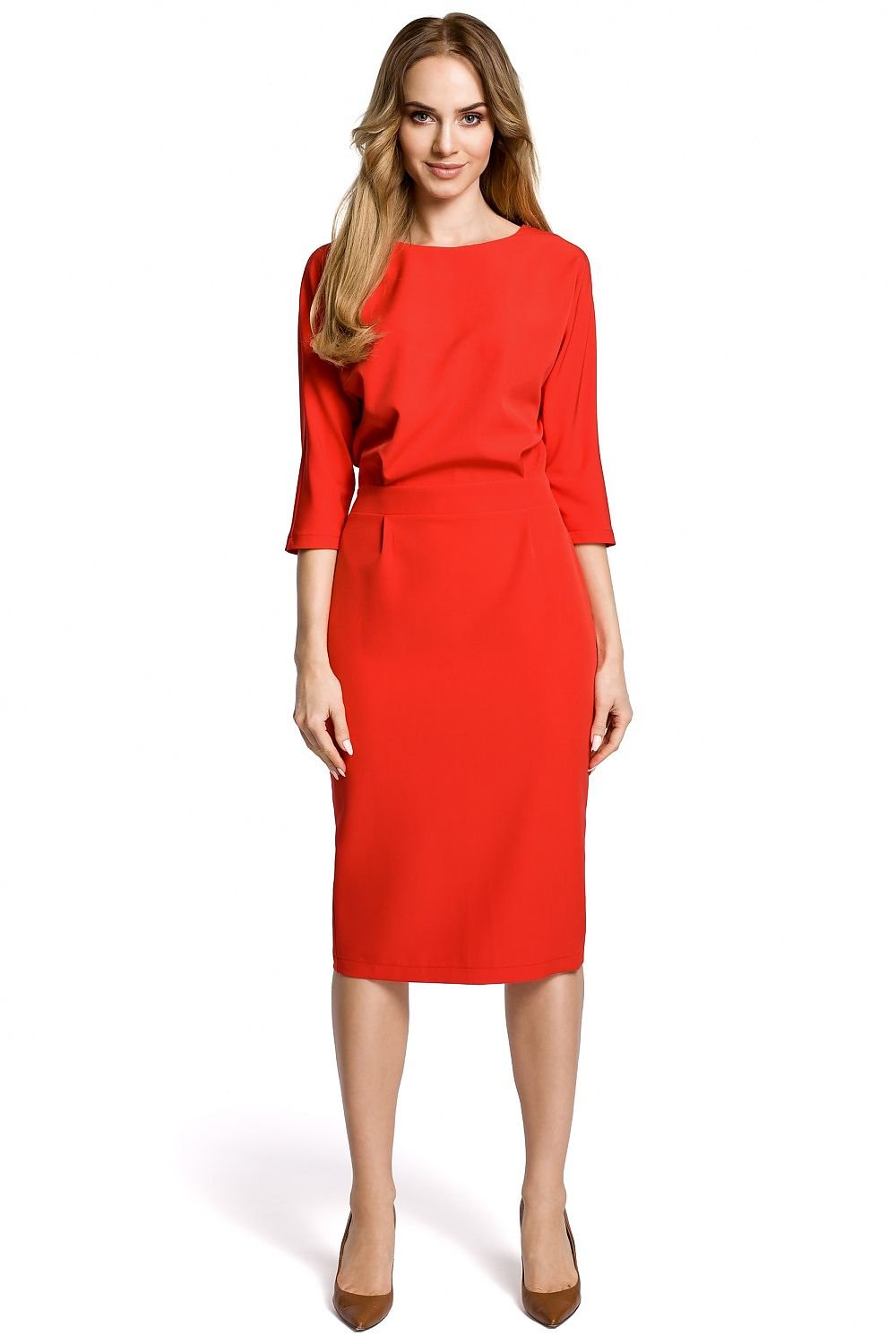 Nocturne Grace avondjurk met figuurnaden in de taille en losvallende pasvorm – perfect voor stijlvolle gelegenheden.