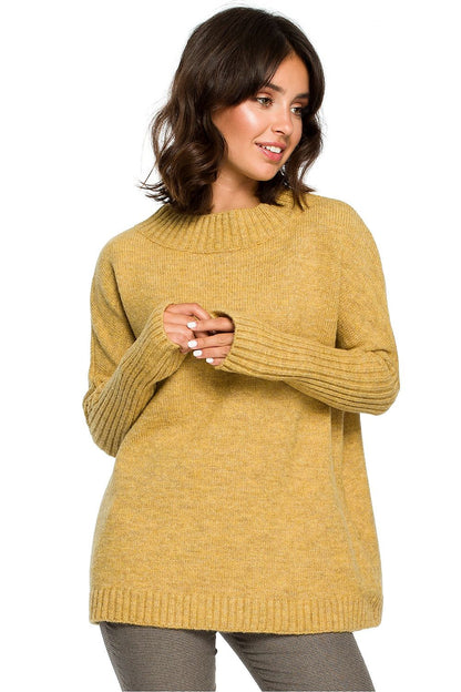 KimonPlush Trui 124225 BE Knit grijs met kimonomouwen